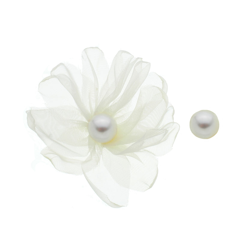 Boucle d'oreille asymétrique Fleur